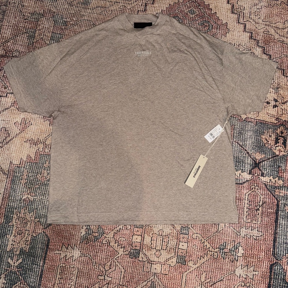 Fear of God Gray Short Sleeve Tee